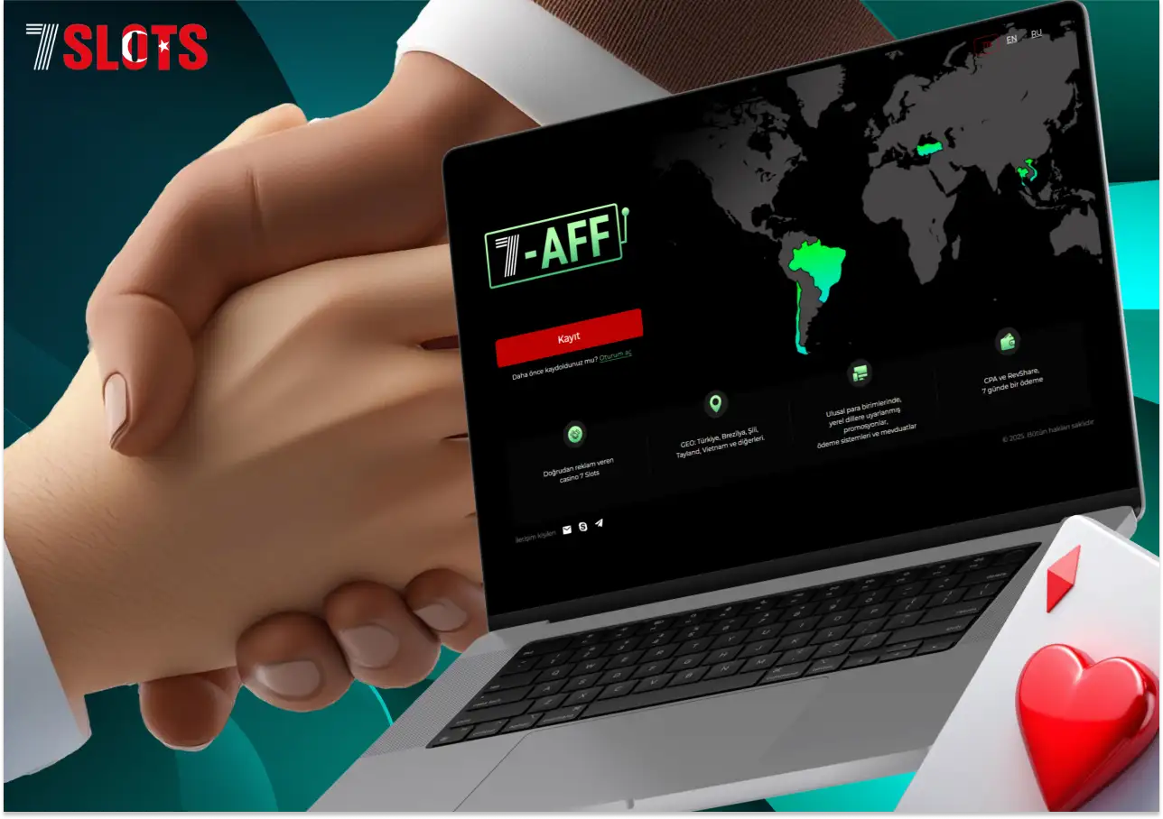 Türkiye'de 7slots Ortaklık Programı